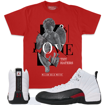 LOVE THY HATERS RED TEE