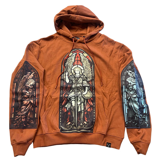 STAINED GLASS HOODIE BROWN